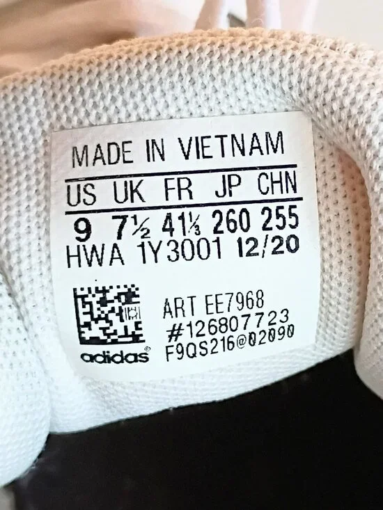 ADIDAS Men's Grand Court 2.0 Sneakers White Black / Black Size 9 - Picture 7 of 7